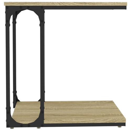 Sidebord 50x35x52 cm konstrueret træ sonoma-eg