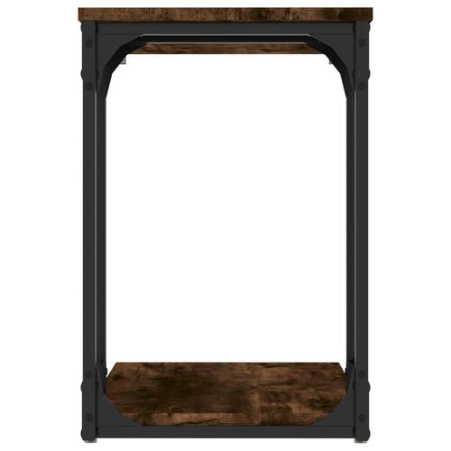 Sidebord 50x35x52 cm konstrueret træ røget egetræsfarve