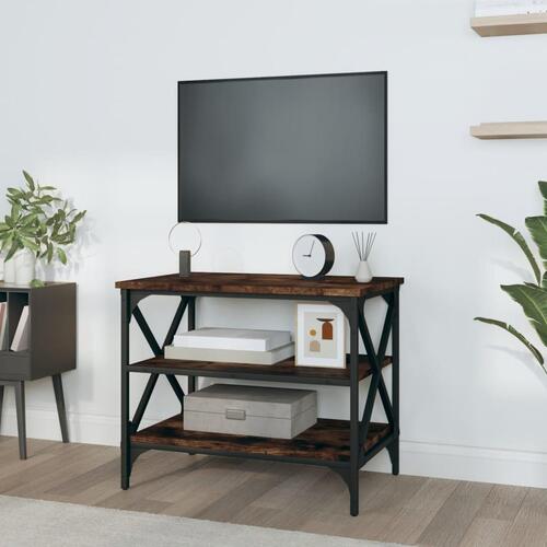 Tv-bord 60x40x50 cm konstrueret træ røget egetræsfarve