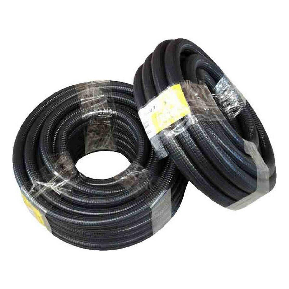 EDM Product fleksibelt korrugeret rør Ø16 mm, 20 m - sort PVC, udvendig