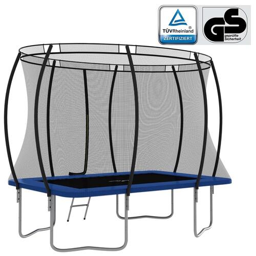 Trampolinsæt 274x183x76 cm 150 kg rektangulær