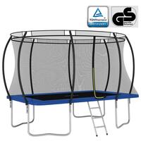 Trampolinsæt 335x244x90 cm 150 kg rektangulær