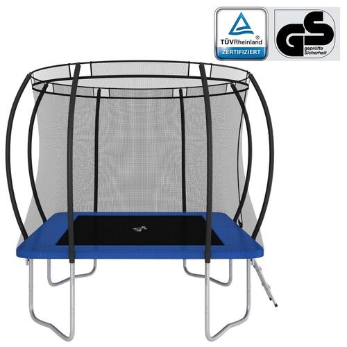 Trampolinsæt 335x244x90 cm 150 kg rektangulær