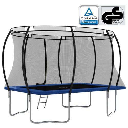 Trampolinsæt 335x244x90 cm 150 kg rektangulær