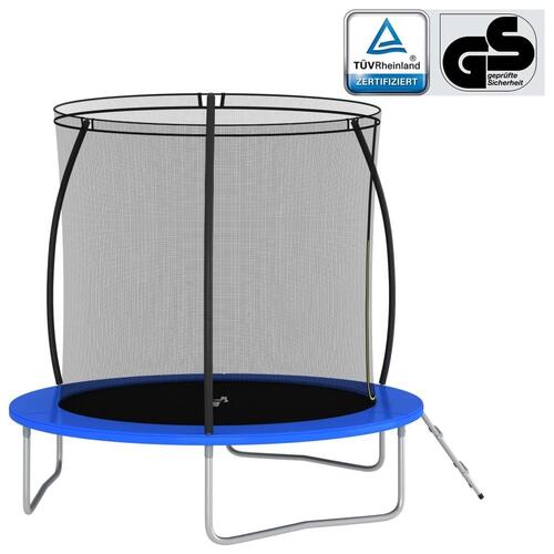 Trampolinsæt 244x55 cm 100 kg rund