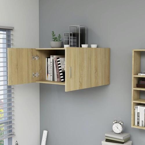Vægskab 80x39x40 cm konstrueret træ sonoma-eg