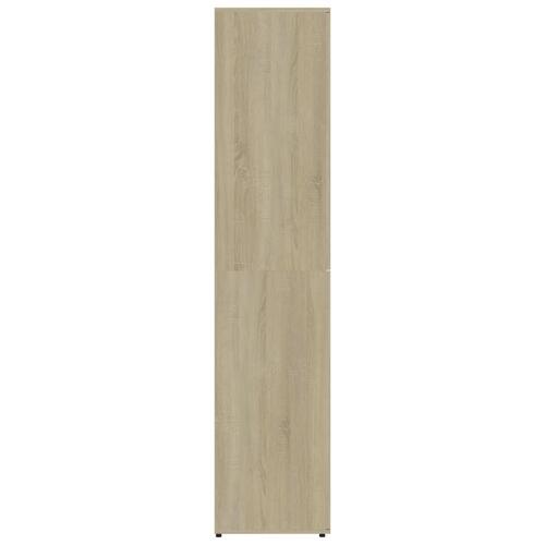 Skoskab 80x39x178 cm konstrueret træ sonoma-eg