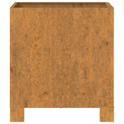Plantekasse med ben 32x30x33 cm cortenstål rustfarvet