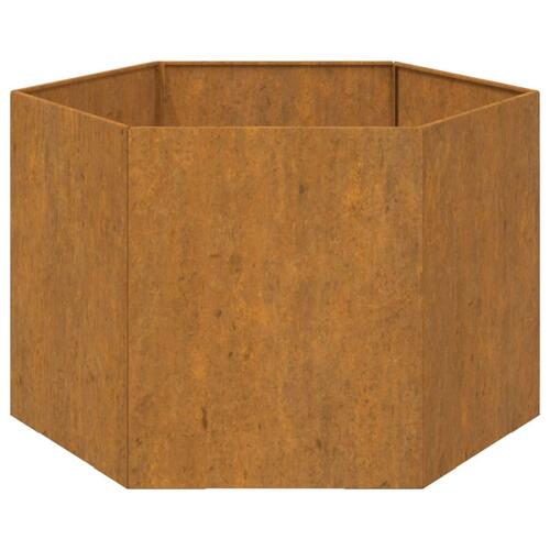 Plantekasse 60x60x45 cm cortenstål rustfarvet