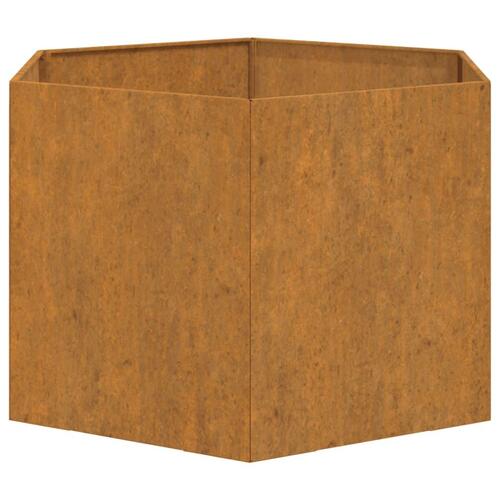 Plantekasse 60x60x45 cm cortenstål rustfarvet