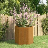 Plantekasse 40x40x45 cm cortenstål rustfarvet