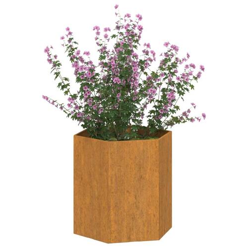 Plantekasse 40x40x45 cm cortenstål rustfarvet