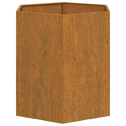 Plantekasse 40x40x45 cm cortenstål rustfarvet