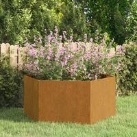Plantekasse 90x90x45 cm cortenstål rustfarvet