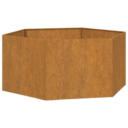 Plantekasse 90x90x45 cm cortenstål rustfarvet
