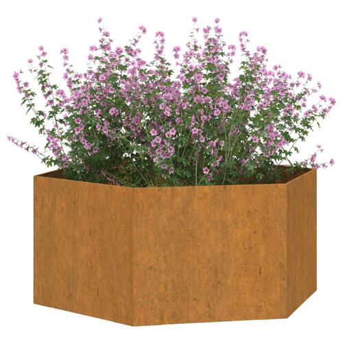 Plantekasse 90x90x45 cm cortenstål rustfarvet