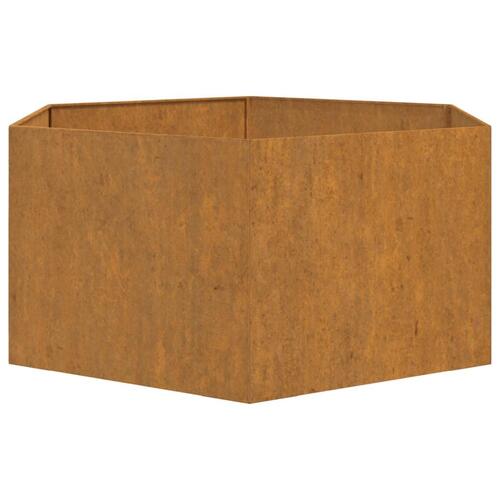 Plantekasse 90x90x45 cm cortenstål rustfarvet