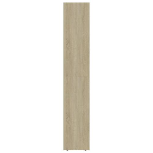Bogreol 36x30x171 cm konstrueret træ sonoma-eg