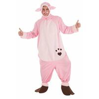 Kostume til voksne Gris Pink (3 Dele)