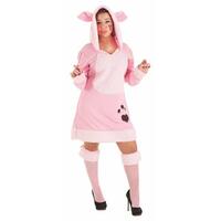 Kostume til voksne Lille gris Pink