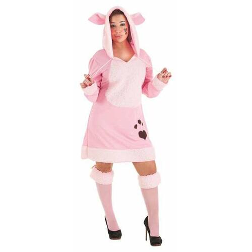 Kostume til voksne Lille gris Pink