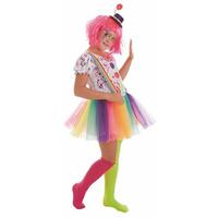 Kostume til børn Mande klovn Regnbue (2 Dele) 10-12 år
