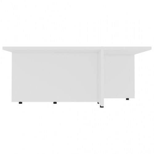 Sofabord 79,5x79,5x30 cm konstrueret træ hvid