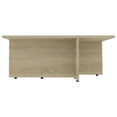 Sofabord 79,5x79,5x30 cm konstrueret træ sonoma-eg