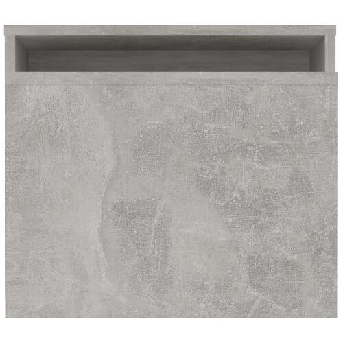 Sofabordssæt 100x48x40 cm konstrueret træ betongrå