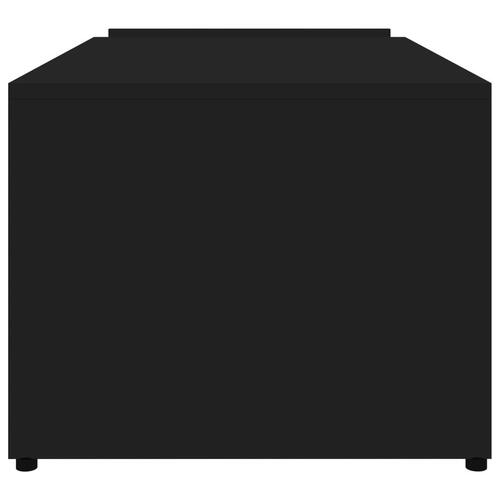 Sofabord 90x45x35 cm konstrueret træ sort højglans