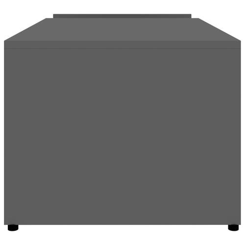 Sofabord 90x45x35 cm konstrueret træ grå højglans