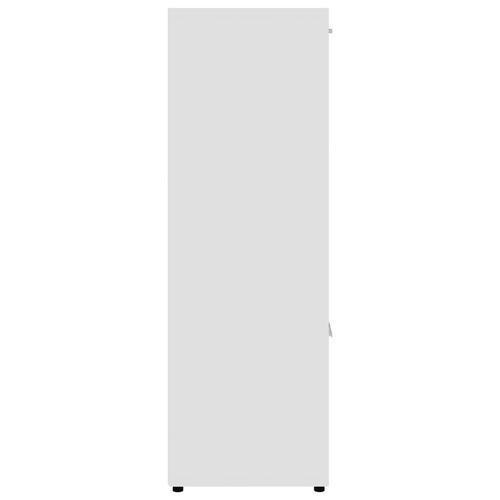 Bogreol 90x30x90 cm konstrueret træ hvid