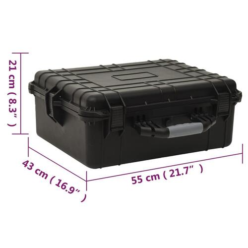 Transportabel flightcase 55x43x21 cm PP sort