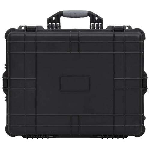 Flightcase med hjul 63x50x23 cm PP sort