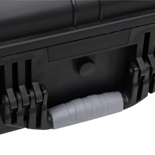 Flightcase med hjul 63x50x23 cm PP sort