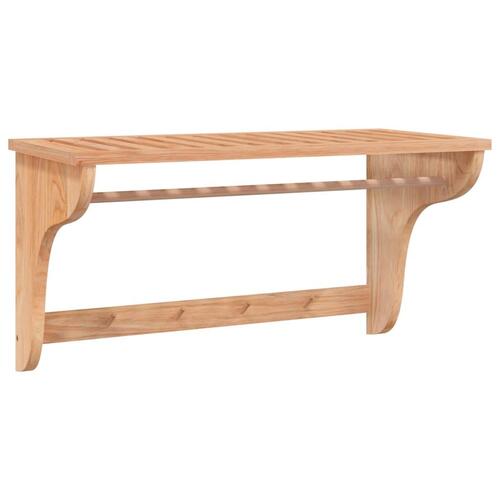 Håndklædeholder 60x30x35 cm massivt valnøddetræ