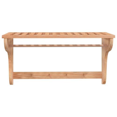 Håndklædeholder 60x30x35 cm massivt valnøddetræ