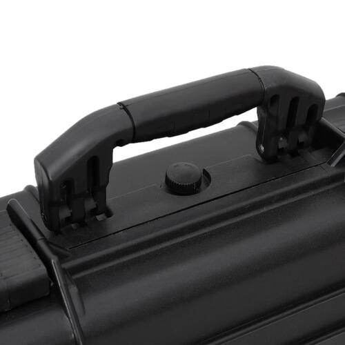 Flightcase med hjul 96x42x16 cm PP sort