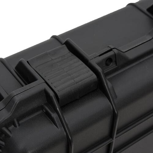 Flightcase med hjul 96x42x16 cm PP sort