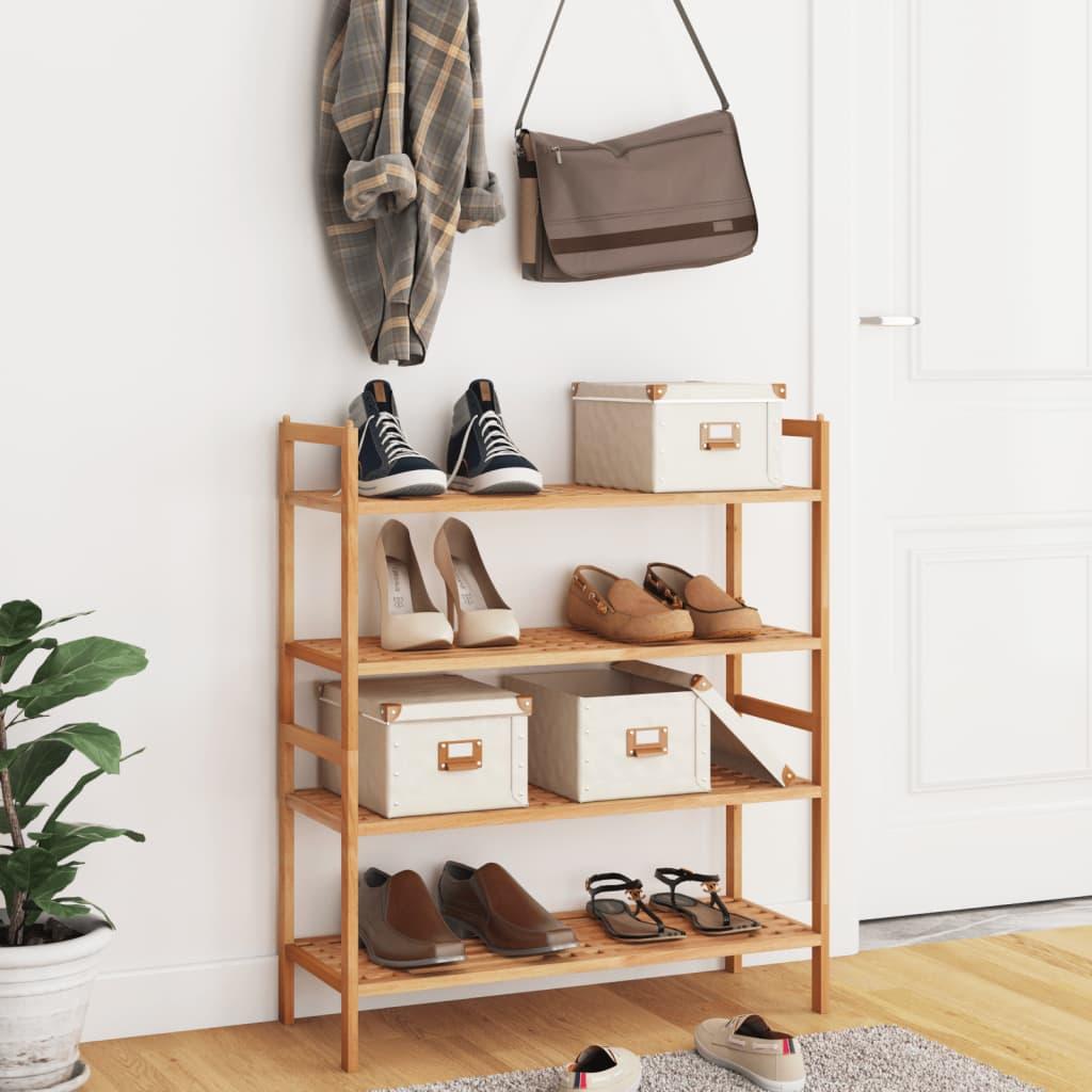 Skoreoler 2 stk. 69x27x41 cm massivt træ valnød