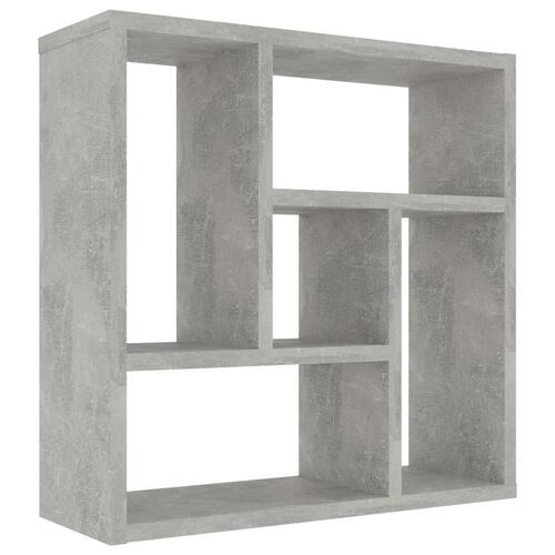 Væghylde 45,1x16x45,1 cm konstrueret træ betongrå