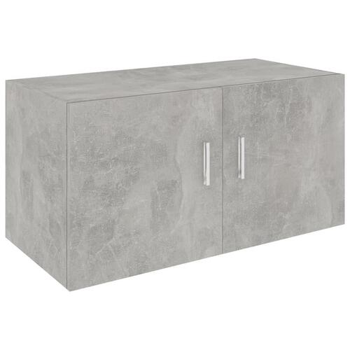 Vægskab 80x39x40 cm konstrueret træ betongrå