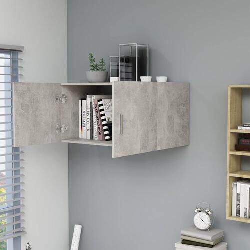 Vægskab 80x39x40 cm konstrueret træ betongrå