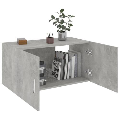 Vægskab 80x39x40 cm konstrueret træ betongrå