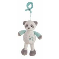 Bamse rangle Pandabjørn Turkisblå 25cm