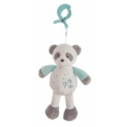 Bamse rangle Pandabjørn Turkisblå 25cm