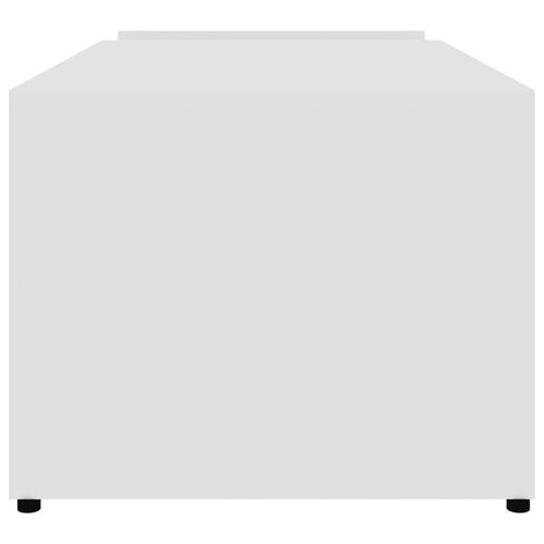 Sofabord 90x45x35 cm konstrueret træ hvid