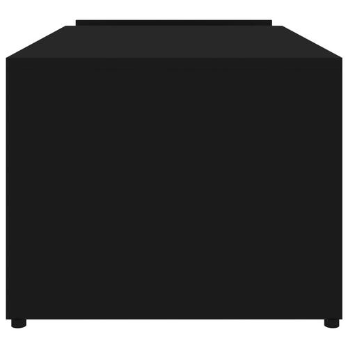 Sofabord 90x45x35 cm konstrueret træ sort