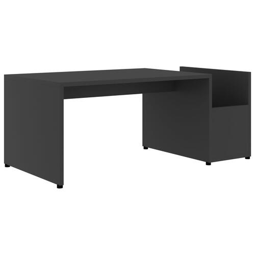 Sofabord 90x45x35 cm konstrueret træ grå