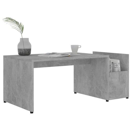 Sofabord 90x45x35 cm konstrueret træ betongrå